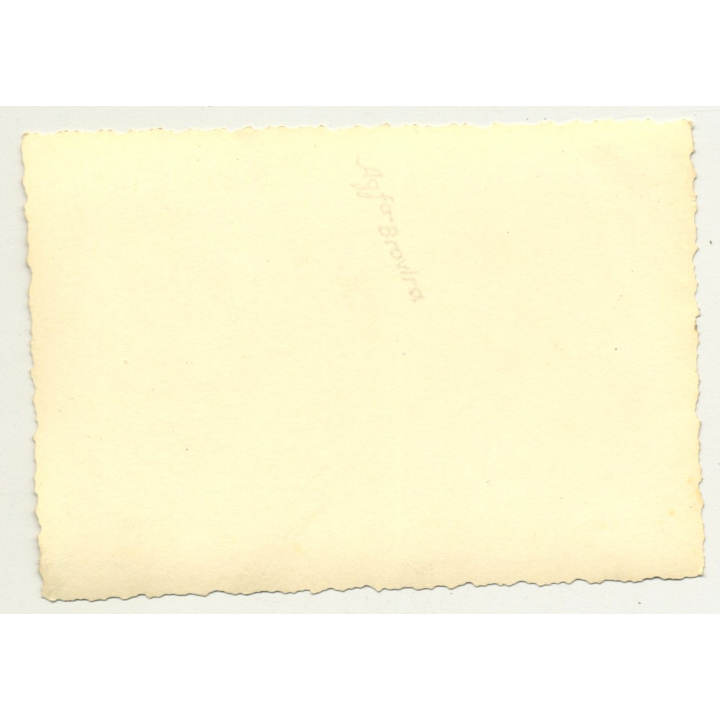 Woman & Dog In Front Of 1936 Hudson Terraplane Cabrio - Congo? (Vintage Photo B/W)