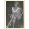 Erotic Study: Sweet Blonde Pin-up In Negligee (Vintage Photo ~1960s)