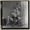 Erotic Study: Semi Nude Maid & Mistress In Spanking Session*19 / BDSM (Vintage Contact Sheet Photo 1970s/1980s)