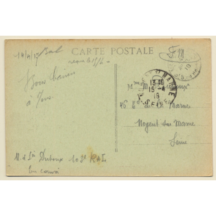 S.S. Wasilef-Constantinos / Steamer - Transport Auxilaire Francais (Vintage PC 1918)