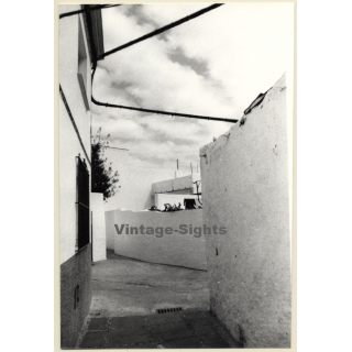 Lydia Nash: Backstreet Alley In Ibiza Town (Vintage Photo 1980s)