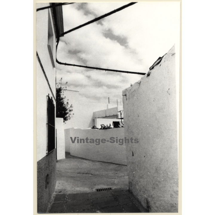 Lydia Nash: Backstreet Alley In Ibiza Town (Vintage Photo 1980s)