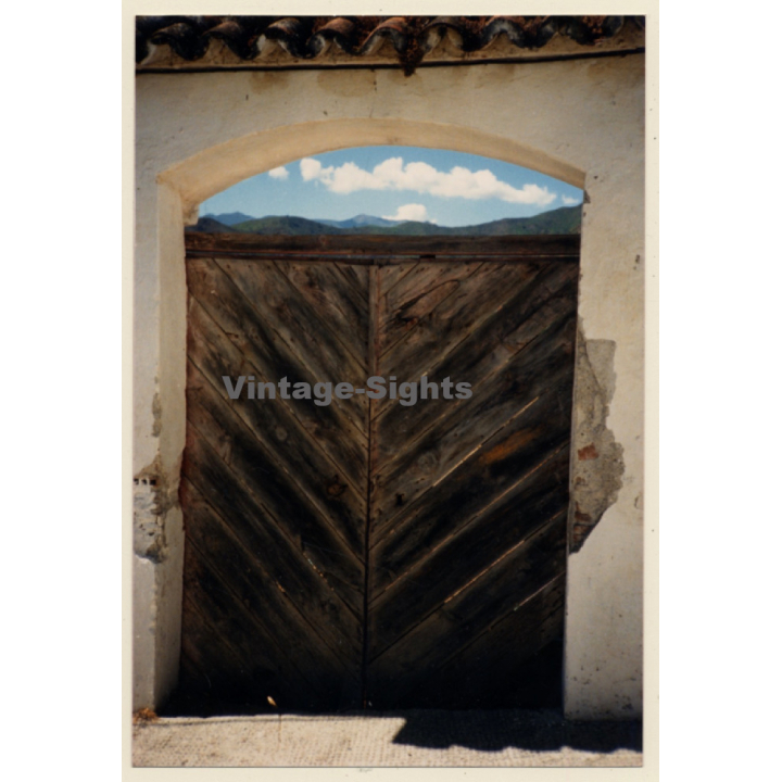 Lydia Nash: Great Take Of Old Finca Gate / Sky (Vintage Photo 1980s)