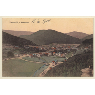 Herrenalb / Germany: Totalansicht vom Falkenstein (Vintage PC 1910)