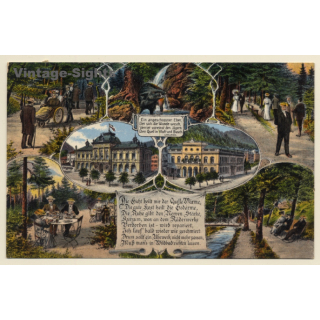 Wildbad / Germany: König Karls Bad - Eber - Wasserfall (Vintage PC 1910)