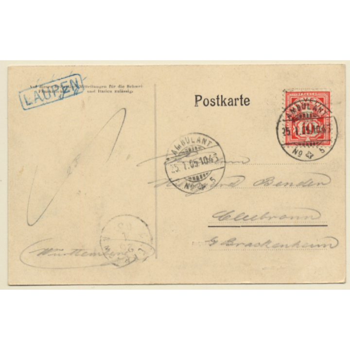 Bern / Switzerland: Schloss Laupen (Vintage PC 1905)