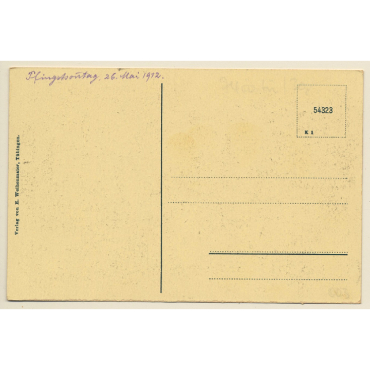 Tübingen: Ludwig Uhland & 4 Ansichten(Vintage PC 1912)