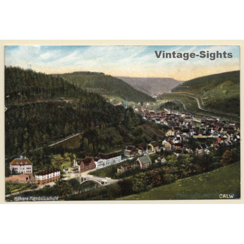 Calw / Schwarzwald: Höhere Handelschule (Vintage PC 1910)