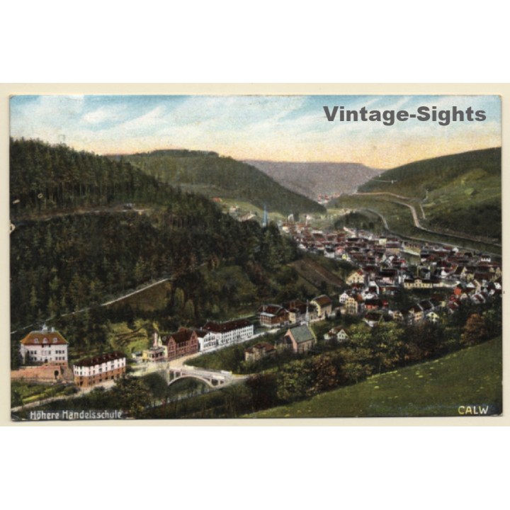 Calw / Schwarzwald: Höhere Handelschule (Vintage PC 1910)
