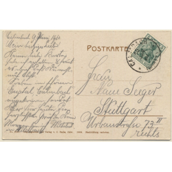 Hirsau / Schwarzwald: Gesamtansicht mit Fluss Nagold (Vintage PC 1910)