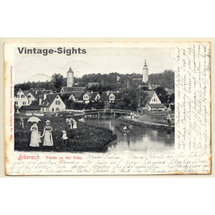 Biberach: Partie an der Riss (Vintage PC 1903)