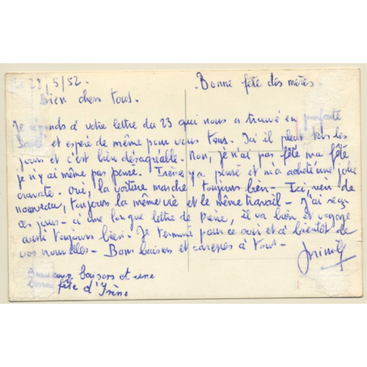 Berlin Wedding: Foyer Militaire (Vintage RPPC 1952)