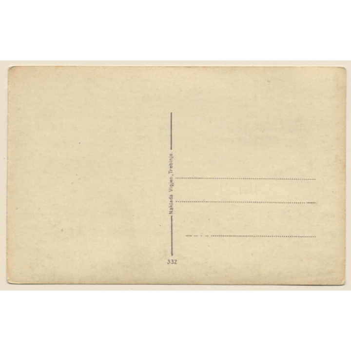 Trebinje - Gradina / Bosnia & Herzegovina: Partial View - River (Vintage RPPC ~1910s/1920s)