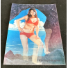 PK-265: Nude Bikini Girl Of The Grotto / Pin-Up (Vintage 3D Stereo Effect Postcard Toppan)