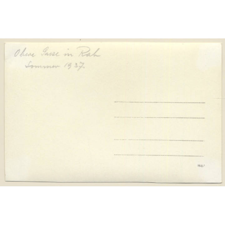 Rab / Croatia: Gornja Ulica - Obere Gasse (Vintage RPPC 1937)