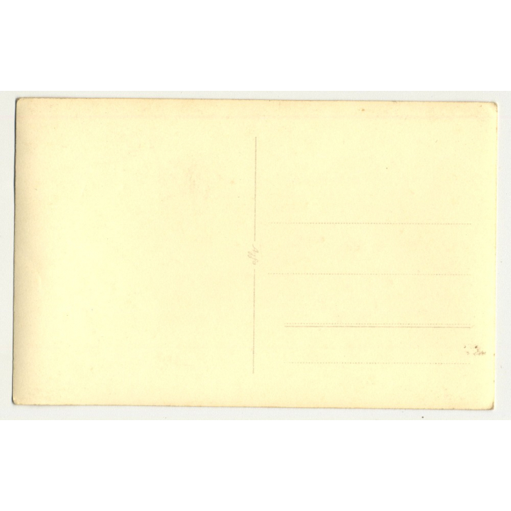 Snapshot Of Sweet African Girl In Shorts (Vintage Photo PC B/W ~1950s)