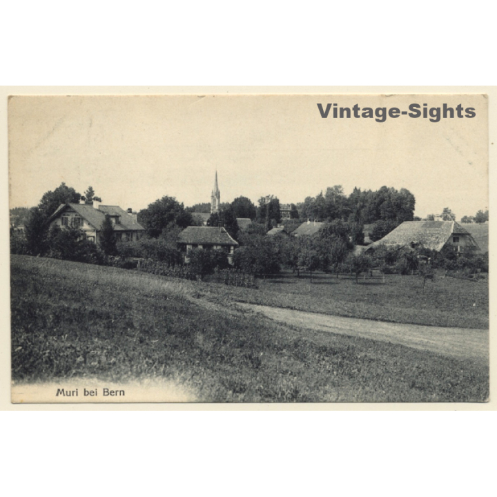 Muri bei Bern / Switzerland: Blick auf Ort (Vintage PC 1912)