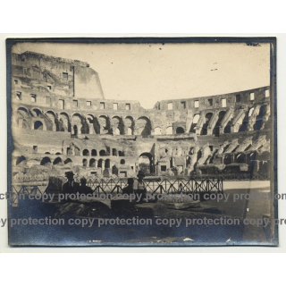 Inside VIew Of Colosseum - Rome / Italy (Vintage Photo / Gelatin Silver ~1920s)