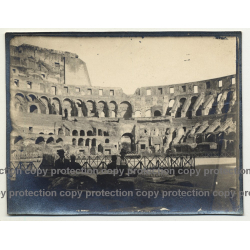 Inside VIew Of Colosseum - Rome / Italy (Vintage Photo / Gelatin Silver ~1920s)