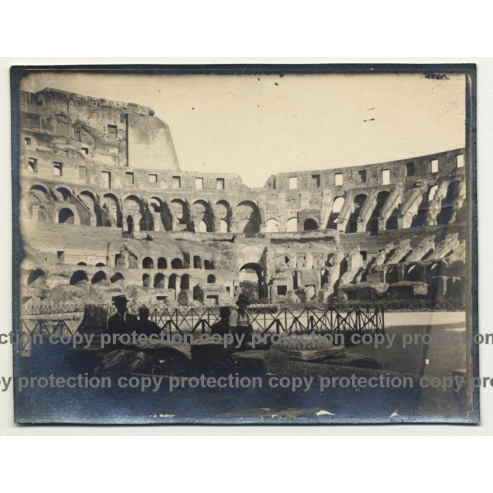 Inside VIew Of Colosseum - Rome / Italy (Vintage Photo / Gelatin Silver ~1920s)