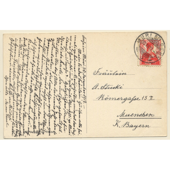 Muri bei Bern / Switzerland: Blick auf Ort (Vintage PC 1912)