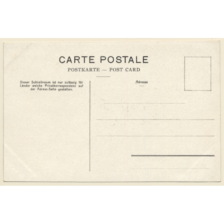 Thun / Switzerland: General Ansicht und die Aare / Schleuse (Vintage PC 1910s/1920s)