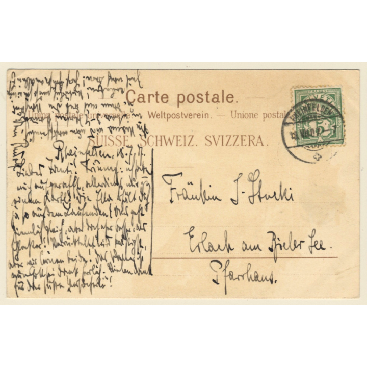 Rheinfelden / Switzerland: Storchennestturm (Vintage PC 1907)