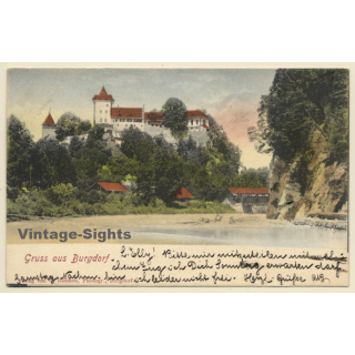 Bern / Switzerland: Schloss Burgdorf (Vintage PC 1903)