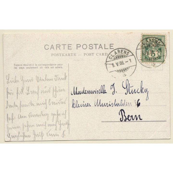 Waadt / Switzerland: Château du Chatelard et des Crêtes (Vintage PC 1906)