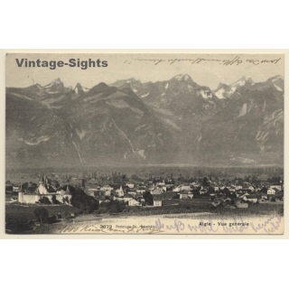 Aigle / Switzerland: Panorama View - Chateau (Vintage PC 1906)