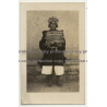 Native Bolivian/Peruvian? In Traditional Outfit / Inca (Real Photo PC 1930s/1940s)