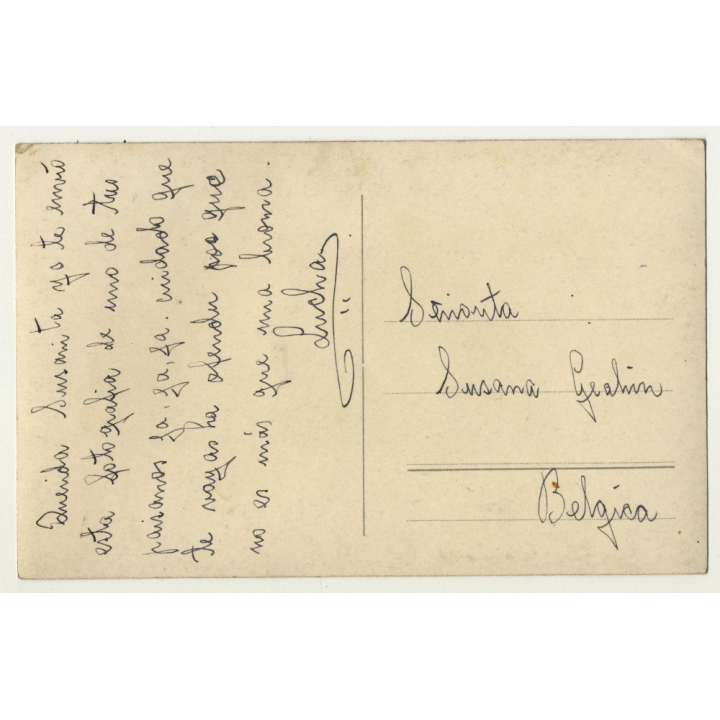 Native Bolivian/Peruvian? In Traditional Outfit / Inca (Real Photo PC 1930s/1940s)