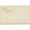 WW1: Deutscher Soldat auf Wiese (Vintage RPPC ~1910s)