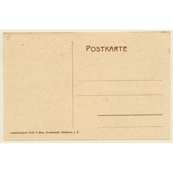 Hohenacker / Baden-Württemberg: Gasthaus z. Ochsen - Schul u. Rathaus - Totale (Vintage PC ~1910s)