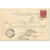 Napoli: Via Partenope / posted to PEKING - CHINA (Vintage PC 1907)
