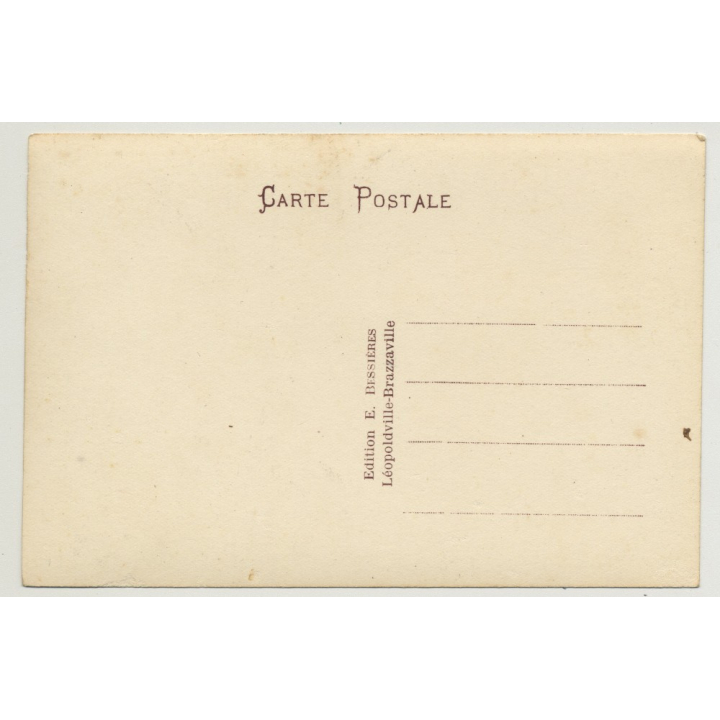 Brazzaville: Rocks Of The Congo Rapids (Vintage Postcard BESSIÈRES)