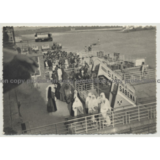 Mission De Kahemba (Congo Belge) At Melsbroeck Airport / Sabena (Vintage Postcard B/W)
