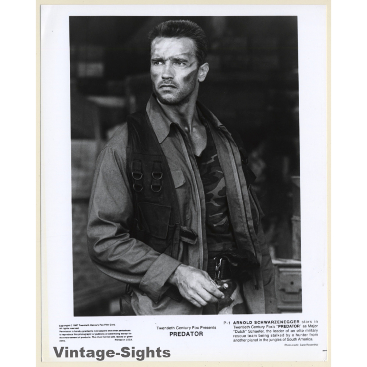 Arnold Schwarzenegger: Predator *2 / Movie Still (Vintage Photo 1987)