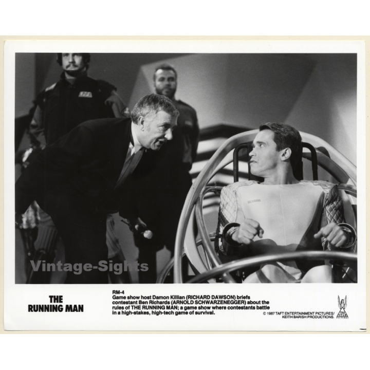 Arnold Schwarzenegger: Running Man *5 / Movie Still (Vintage Photo 1987)