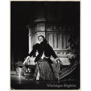 Young Ingrid Bergman on Stage (Vintage Press Photo 1950s)