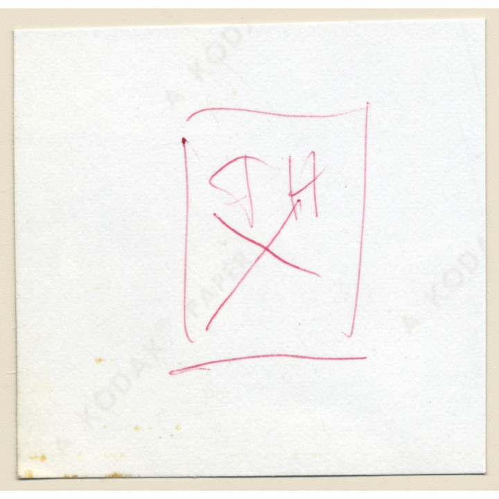 Erotic Study by Korenjak: Racy Darkhaired Semi Nude On Bed*3 (Vintage Contact Print 1970s/1980s)