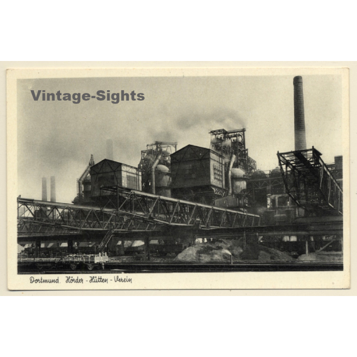 Dortmund: Hörder Hütten Verein - Steelworks (Vintage PC 1957)