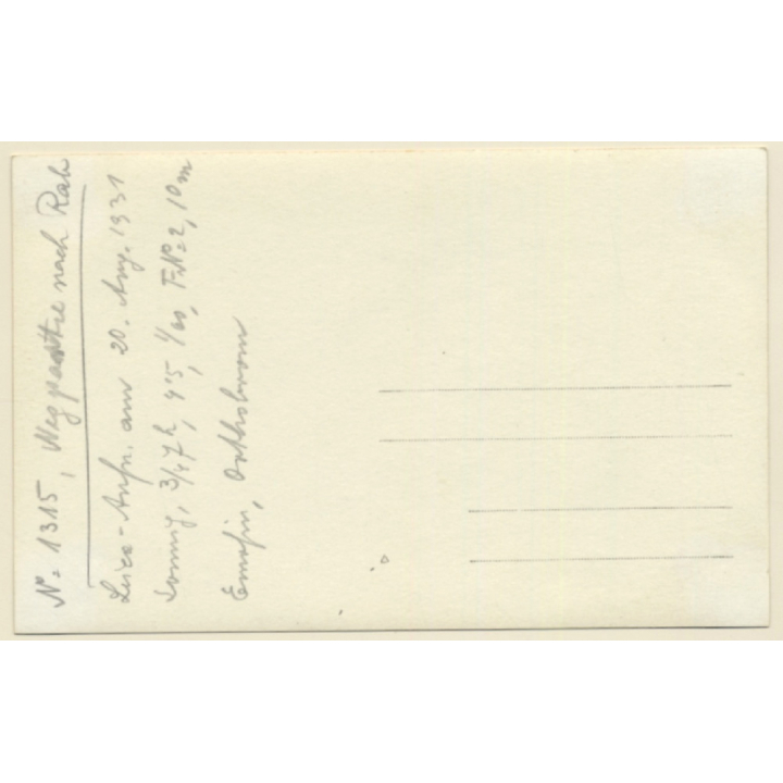 Rab / Croatia: Traditional Dry Stone Wall (Vintage RPPC 1931)