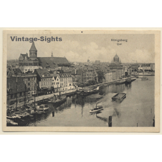 Königsberg - Kaliningrad / Ostpreußen: Pregelpartie - Synagoge (Vintage PC 1913)