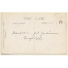 Africa: Camel Caravan In The Desert (Vintage RPPC ~1910s/1920s)