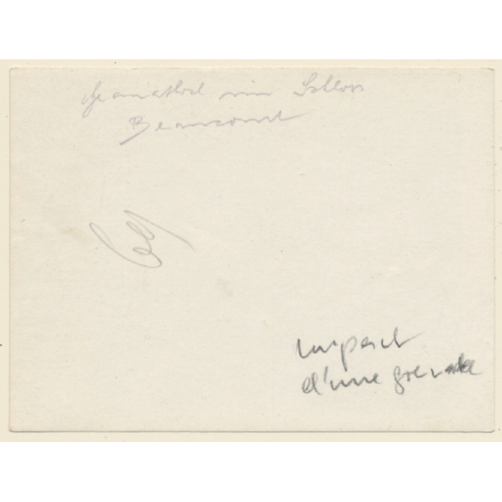 WW1 / France: Grenade Impact Chateau Beaucourt (Vintage Photo ~1910s)