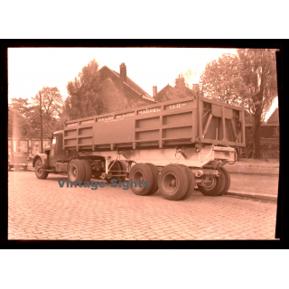 Berliet GBH Semi Remorque / Truck - Lorry - Camion (Large Vintage Photo Negative ~1950s)