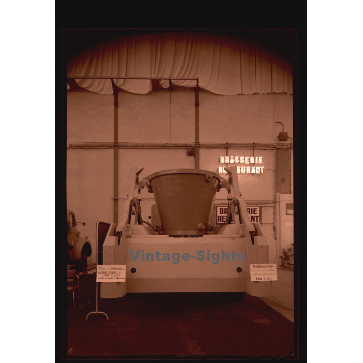 Acieries et Forge de la Loire: Multibenne Grue / Dump Truck (Large Vintage Photo Negative ~1950s)