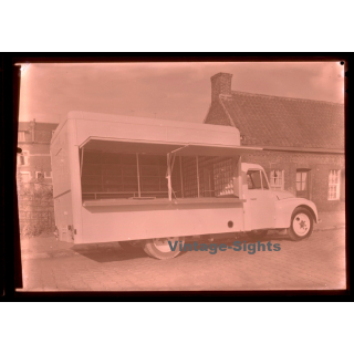 Food Truck - Camion (Large Vintage Photo Negative ~1950s)