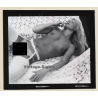 Erotic Study: Natural Slim Blonde Nude*12 / White Overknees - Tan Lines (Vintage Contact Sheet Photo 1970s/1980s)